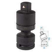 Кардан ударный 3/4", шаровый, с шариковым фиксатором KING TONY 6798P