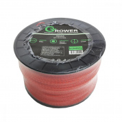 Леска для триммера GROWER (диаметр 2,4мм / ВИТОЙ КВАДРАТ / БУХТА, длина 346м) (12)