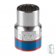Головка торцевая стандартная двенадцатигранная 3/8", 10 мм KING TONY 333010M Головка торцевая стандартная двенадцатигранная 3/8", 10 мм KING TONY 333010M