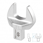 Насадка рожковая серии "FIT", 18 мм, 9х12 мм KING TONY 34501118M