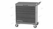 Тележка инструментальная, 5 выдвижных серых ящиков OPTIMAL NT225