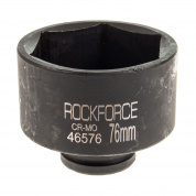 Головка торцевая 76мм 3/4" 6-гранная ударная L=80мм ROCKFORCE RF-46576 /115
