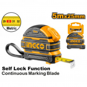 Рулетка  5м*25мм обрезиненная INGCO  HSMT08525-1 (60)