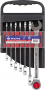 Набор комбинированных трещоточных ключей МАСТАК 0213-07H Набор комбинированных трещоточных ключей МАСТАК 0213-07H
