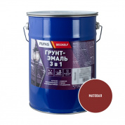 Грунт-эмаль Pufas Decoself 3 в 1 матовая красно-коричневая (5 кг) Грунт-эмаль Pufas Decoself 3 в 1 матовая красно-коричневая (5 кг)