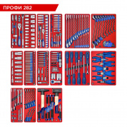Набор инструментов 282 предмета, "ПРОФИ 282", для тележки, 14 ложементов МАСТАК 5-00282 Набор инструментов 282 предмета, "ПРОФИ 282", для тележки, 14 ложементов МАСТАК 5-00282
