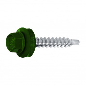 Саморез кровельный SWFS Premium RAL-6020 ZP 4,8х35 (250 шт) круглый конт-р