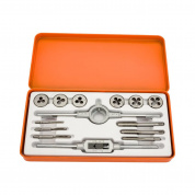 Набор Bohrer метчиков и плашек метрич. (М3х0,5/М4х0,7/М5х0,8/М6х1,0/М8х1,25/М10х1,5/вороток) (сталь