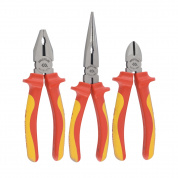 Набор пассатижей и бокорезов, диэлектрических, 3 предмета KING TONY 40603GP Набор пассатижей и бокорезов, диэлектрических, 3 предмета KING TONY 40603GP