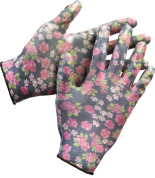 GRINDA L-XL, садовые перчатки с прозрачным нитриловым покрытием, чёрные, 13 класс (11297-XL)