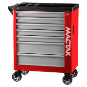 Тележка инструментальная, 7 выдвижных ящиков, "НОВА", красная МАСТАК 521-07580R