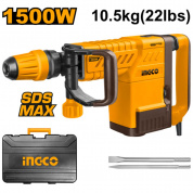 Отбойный молоток 1500Вт SDS-Max 20Дж кейс INGCO PDB15006 INDUSTRIAL Отбойный молоток 1500Вт SDS-Max 20Дж кейс INGCO PDB15006 INDUSTRIAL