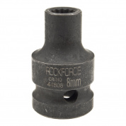 Головка торцевая  8мм 1/2" 12-гранная ударная L=39мм ROCKFORCE RF-44808 /1/360 Головка торцевая  8мм 1/2" 12-гранная ударная L=39мм ROCKFORCE RF-44808 /1/360