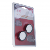 Зеркало дополнительное 3R-061 BLACK мертвой зоны 40мм сферическое внешнее, регулируемое, к-т (2шт) (скотч) 3R /1/100