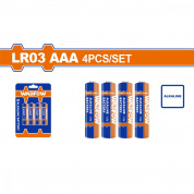 Алкалиновая батарейка  ААА LR03 4 шт WADFOW WJX2K07 Алкалиновая батарейка  ААА LR03 4 шт WADFOW WJX2K07