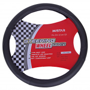Оплетка руля MIS-LT34C (XL) BLACK кожа MISTAR /1/25