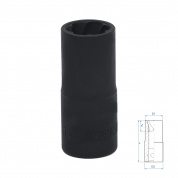 Головка для поврежденного крепежа 1/2", 14 мм KING TONY 9TD403-14M Головка для поврежденного крепежа 1/2", 14 мм KING TONY 9TD403-14M