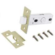 Защёлка врезная  АРТ L45-8 AB ст.бронза торцевая планка 25мм АЛЛЮР (100) ХИТ