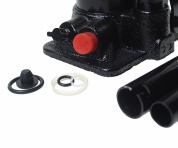 Домкрат гидравлический ER-80021S бутылочный с клапаном 2т, ремкомплект (выс. подъема 180-345мм) в кейсе ЭВРИКА /1/5