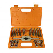 Набор Bohrer метчиков и плашек метрич. (М3-М12/вороток) (сталь 9ХС) (31 предметов) (10/1)