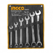 Набор комбинированных ключей с трещеткой 6 шт (19-32 мм) INGCO HKSPAR1061 INDUSTRIAL Набор комбинированных ключей с трещеткой 6 шт (19-32 мм) INGCO HKSPAR1061 INDUSTRIAL