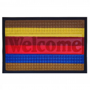 Коврик придверный BAIZHENG "Мультиколор" 80х120см красный (Bay) (40)