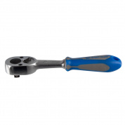 Трещотка 1/4", 134 мм, 24 зубца, флажковая, фиксатор KING TONY 2779-55G