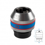 Метчикодержатель М20-М27, 1/2" KING TONY 39124016M