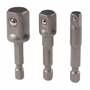Набор адаптеров для торцевых головок, 1/4">1/4", 3/8", 1/2", 3 предмета KING TONY 9103PR Набор адаптеров для торцевых головок, 1/4">1/4", 3/8", 1/2", 3 предмета KING TONY 9103PR