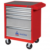 Тележка инструментальная, 5 выдвижных ящиков, "ОПТИМА", красная МАСТАК 521-05581MR