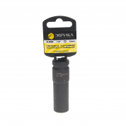 Головка торцевая 15мм 1/2" 6-гранная ударная глубокая L=78мм (с держателем) ЭВРИКА ER-95808H  1/96 Головка торцевая 15мм 1/2" 6-гранная ударная глубокая L=78мм (с держателем) ЭВРИКА ER-95808H  1/96