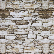 Панель стеновая самокл 3D Коричневый камень 0,7х0,77м (толщ. 0,4см) BD-QT42 (BZ1-JS-010) (80)