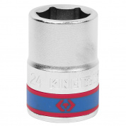 Головка торцевая стандартная шестигранная 3/4", 24 мм KING TONY 633524M Головка торцевая стандартная шестигранная 3/4", 24 мм KING TONY 633524M