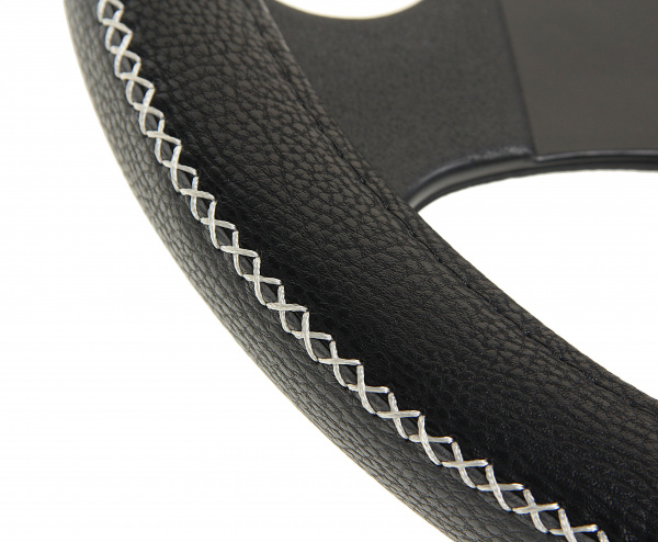 Оплетка руля AP-1931BK/GY (M) экокожа AUTOPROFI /1/20