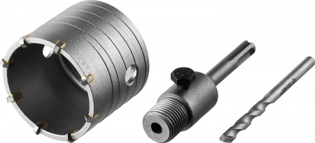 ЗУБР 68 мм, SDS - Plus, 8Т, коронка по бетону с оснасткой (29211-68)