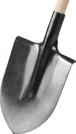 ЗУБР Титан, 300 х 220 х 1440 мм, полотно 2 мм, титановая, черенок из дерева высш. сорт, тип ЛКО, штыковая лопата, Профессионал (4-39416)