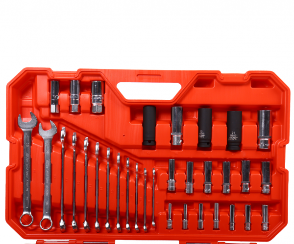 JTC Набор инструментов 219 предметов слесарно-монтажный 1/2", 3/8,1/4" 6-ти гран.в кейсе JTC