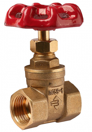 ЗУБР d 1/2″, кран вентильный латунный (51212-1/2)