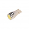Автолампа T10W (W2,1x9,5d) 1 SMD 7080 WHITE 6000K 80лм 12V MEGAPOWER /10 /100 OLD