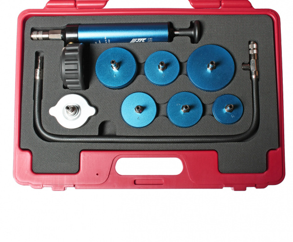 JTC Набор инструментов для тестирования герметичности системы охлаждения грузовых автомобилей кейс JTC