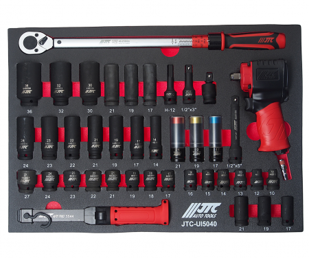 JTC Набор инструментов 40 предметов слесарно-монтажный в ложементе JTC