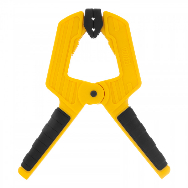 Струбцина клещеобразная, усиленная 50 х 35 мм, двухкомпонентные рукоятки Denzel