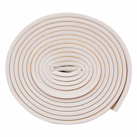 Уплотнитель резиновый, 24 м, профиль "P", белый Сибртех