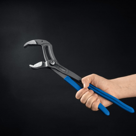 ЗУБР Профи 400 мм, захват 95 мм, CrV, переставные клещи с быстрым перемещением (22441-40)