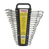 Набор ключей WMC-5181MP: комбинированных 18пр. (8-19, 21, 22, 24, 27, 30, 32мм),в пластиковом держателе WMC TOOLS /1/6