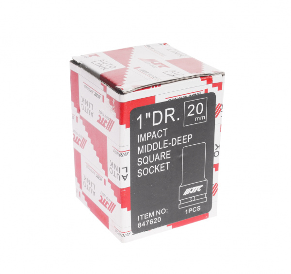 JTC Головка торцевая 1" 20мм 4-х гранная ударная (квадрат) L=76мм JTC JTC Головка торцевая 1" 20мм 4-х гранная ударная (квадрат) L=76мм JTC