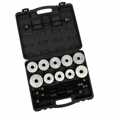 Набор для замены сайлентблоков, втулок и подшипников 27пр.(M10,M12,M14,M16,M18;Ø34/90мм) в кейсе LG-94604 /1 NEW Набор для замены сайлентблоков, втулок и подшипников 27пр.(M10,M12,M14,M16,M18;Ø34/90мм) в кейсе LG-94604 /1 NEW