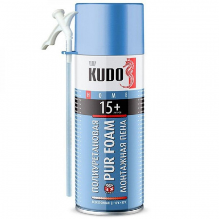 Пена монтажная бытовая Kudo Home 15+ всесезонная 15л 520мл (12)
