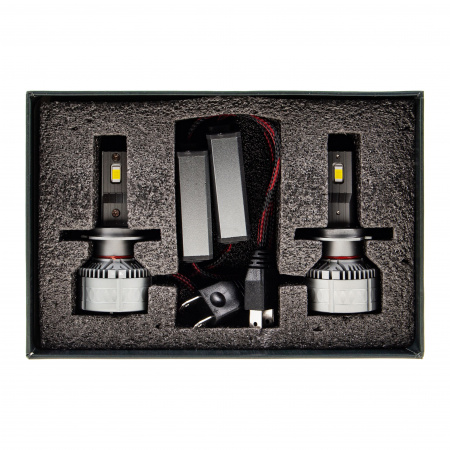 Автолампа H7 S6 LED Chip 3570 48W 3800lm 6000K с кулером (2шт) 12-24V / 1/50