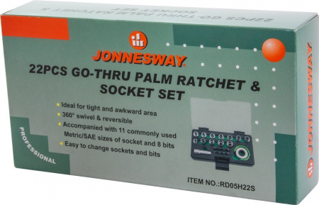 RD05H22S Головки торцевые SPLINE М4-13 с дисковым трещоточным механизмом и аксессуарами в наборе, 22 предмета RD05H22S Головки торцевые SPLINE М4-13 с дисковым трещоточным механизмом и аксессуарами в наборе, 22 предмета